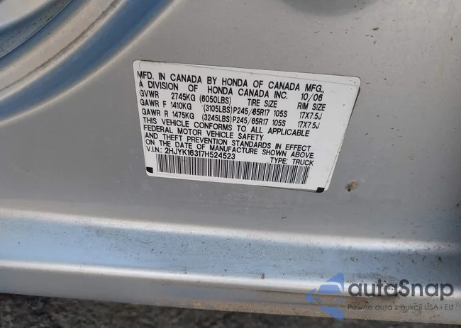 2HJYK16317H524523: 43318056