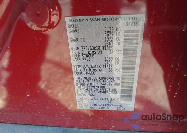 5N1AT2MV6GC886147: 43318166