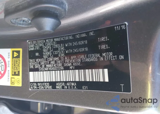 5TDZARFH5HS023286: 43317339