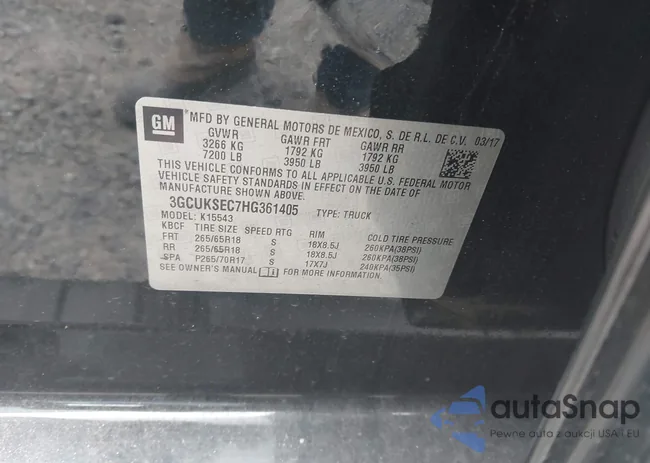 3GCUKSEC7HG361405: 43317362