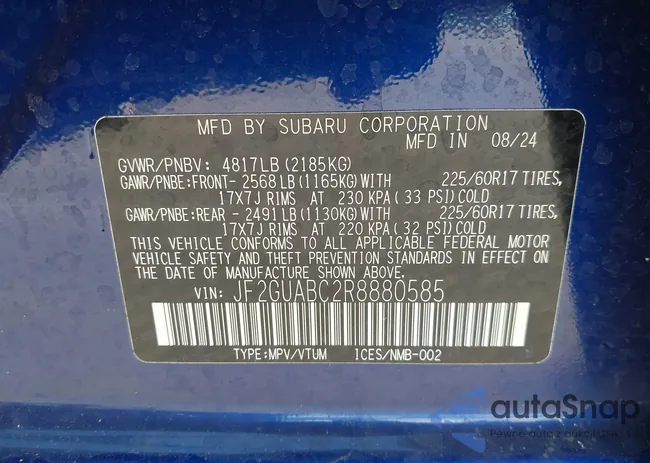 JF2GUABC2R8880585: 43317436