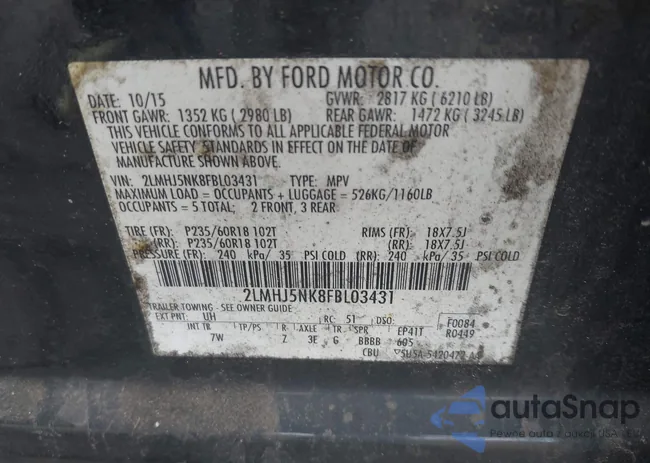 2LMHJ5NK8FBL03431: 43317525