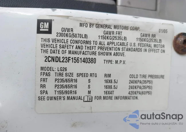 2CNDL23F156140380: 43318772