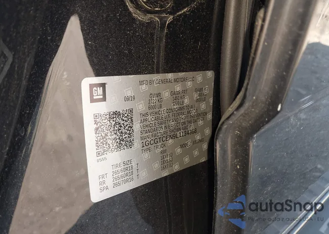 1GCGTCEN9L1134368: 43318873