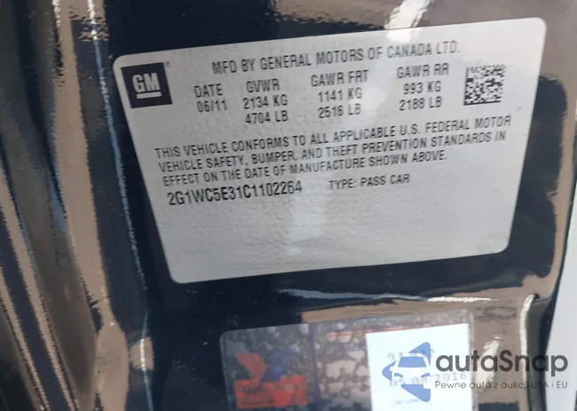 2G1WC5E31C1102264: 43319022