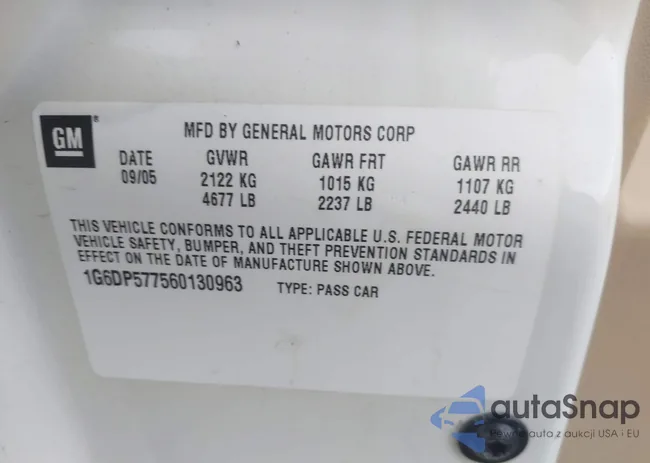 1G6DP577560130963: 43319036