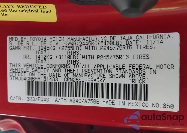 3TMJU4GN6FM181483: 43319084