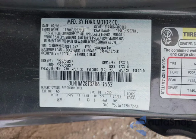 3LNHM28T37R611552: 43318335