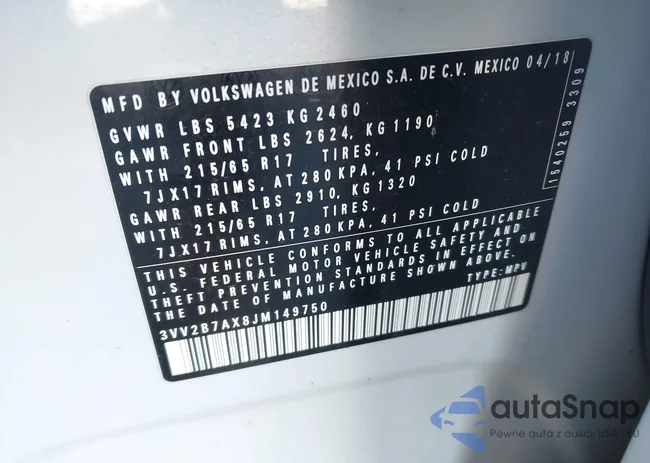 3VV2B7AX8JM149750: 43318359