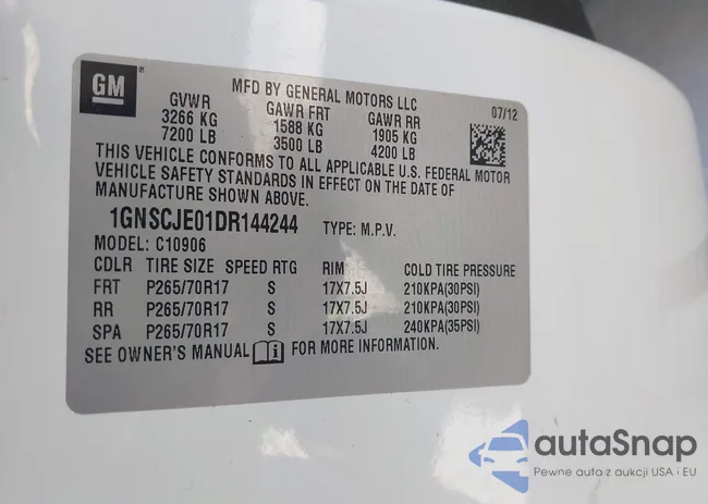 1GNSCJE01DR144244: 43318364