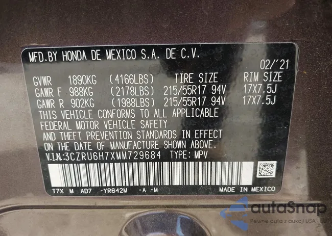 3CZRU6H7XMM729684: 43318386