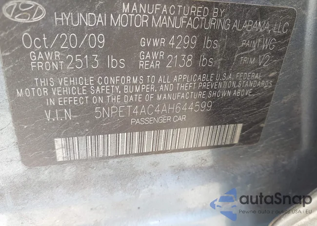 5NPET4AC4AH644599: 43318411