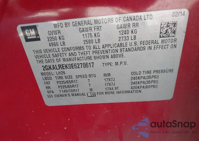 2GKALREK0E6270617: 43318602