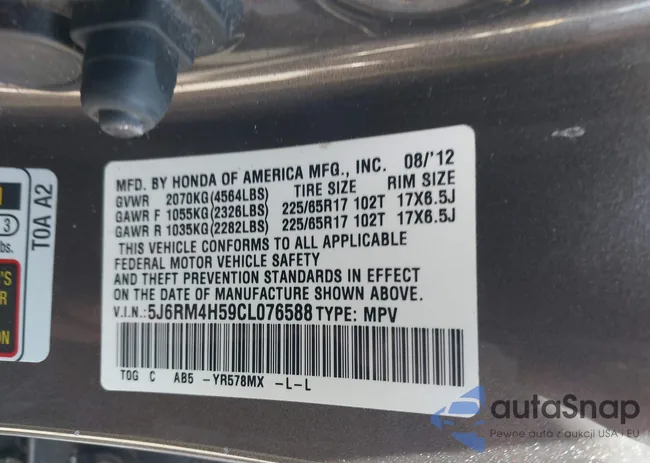 5J6RM4H59CL076588: 43318732