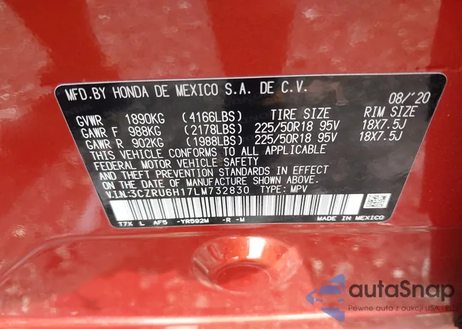 3CZRU6H17LM732830: 43319761