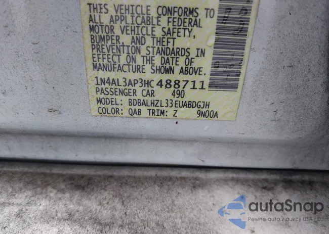 1N4AL3AP3HC488711: 43319768