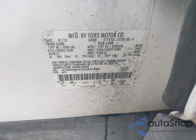 1FM5K8F81EGA21896: 43319788