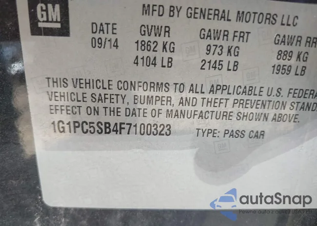 1G1PC5SB4F7100323: 43319939