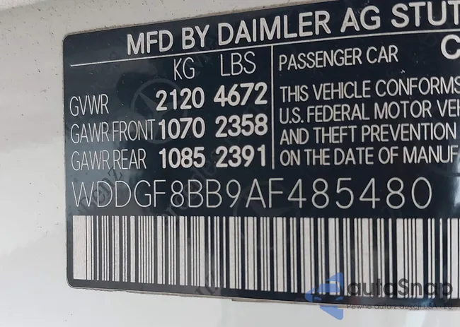 WDDGF8BB9AF485480: 43319384