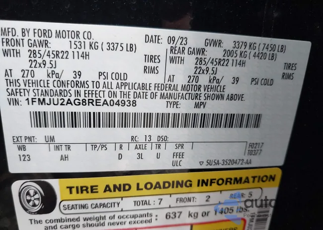 1FMJU2AG8REA04938: 43319533