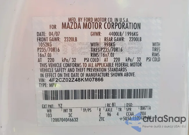 4F2CZ02Z48KM07866: 43319713