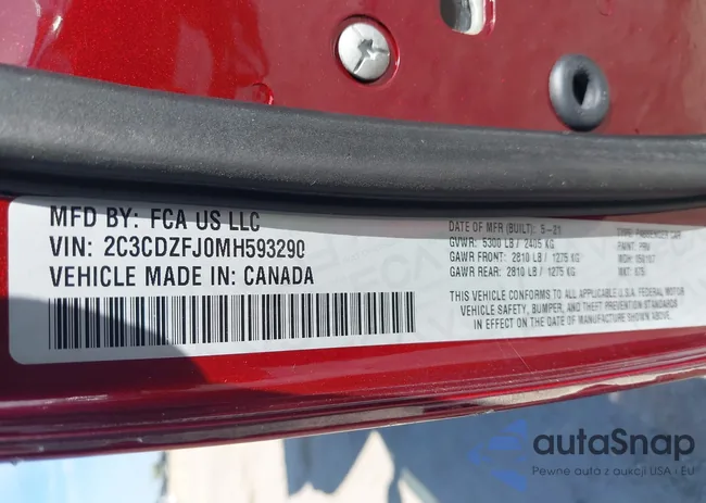 2C3CDZFJ0MH593290: 43320741