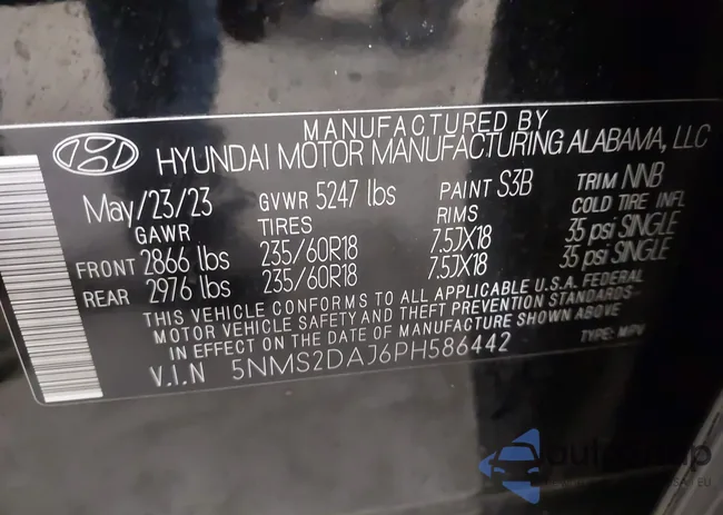 5NMS2DAJ6PH586442: 43320837