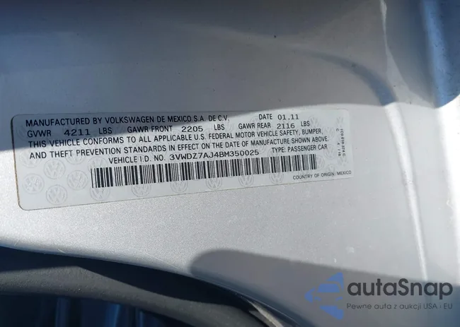 3VWDZ7AJ4BM350025: 43320942