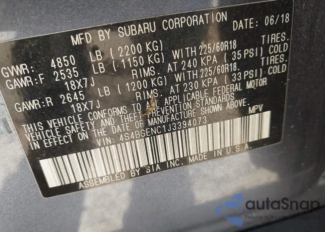 4S4BSENC1J3394073: 43320954