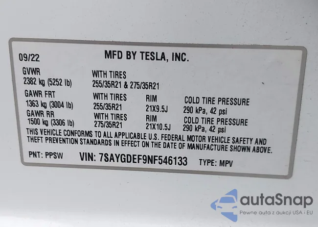 7SAYGDEF9NF546133: 43320996