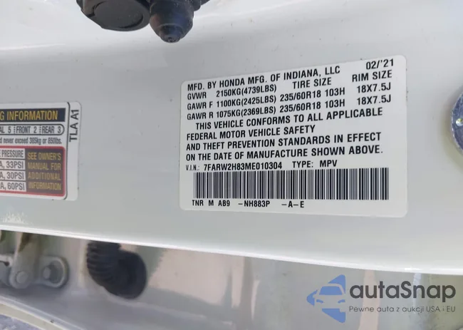 7FARW2H83ME010304: 43321048