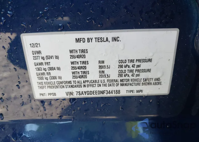 7SAYGDEE0NF344188: 43321079