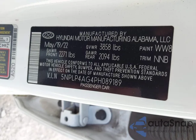 5NPLP4AG4PH089189: 43321085