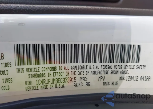 1C4RJFJM3EC373015: 43321112