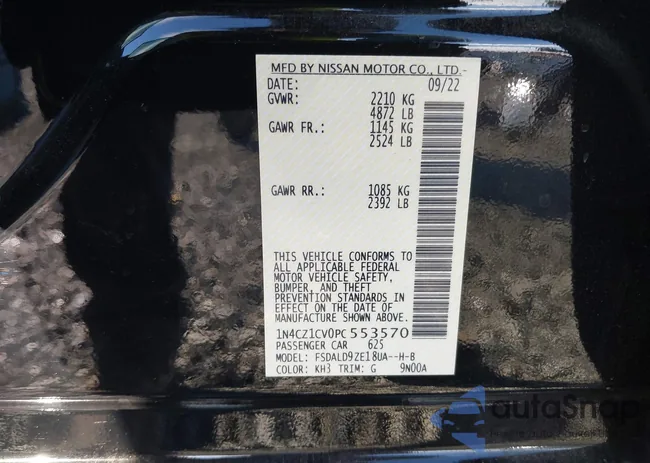 1N4CZ1CV0PC553570: 43321141