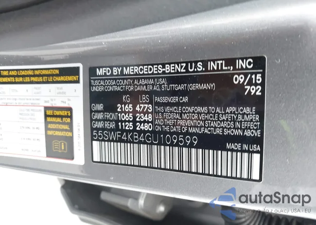 55SWF4KB4GU109599: 43320598