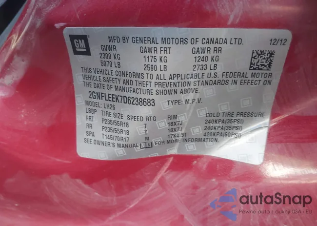 2GNFLEEK7D6238683: 43320631