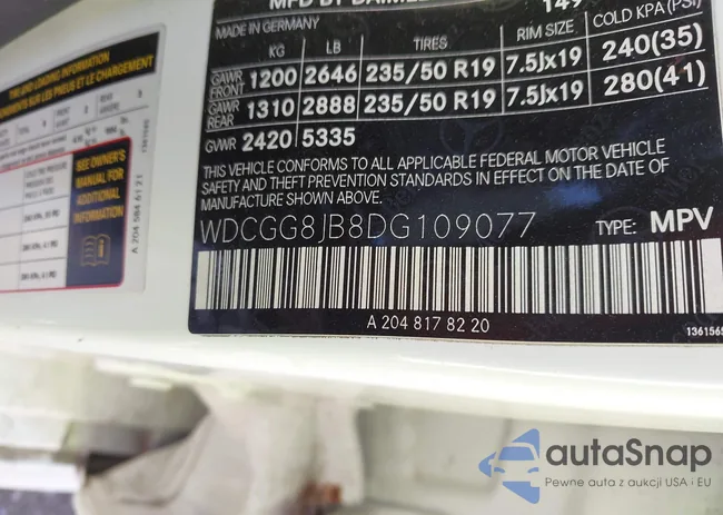 WDCGG8JB8DG109077: 43320652