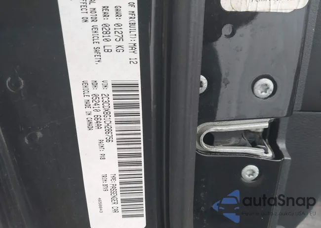 2C3CDXBG1CH286756: 43321752