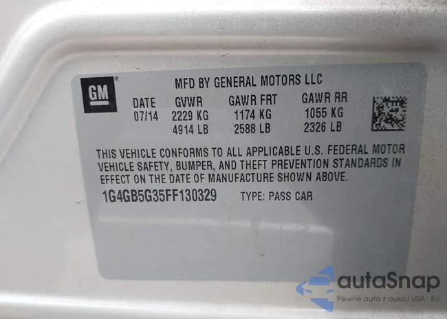 1G4GB5G35FF130329: 43321818