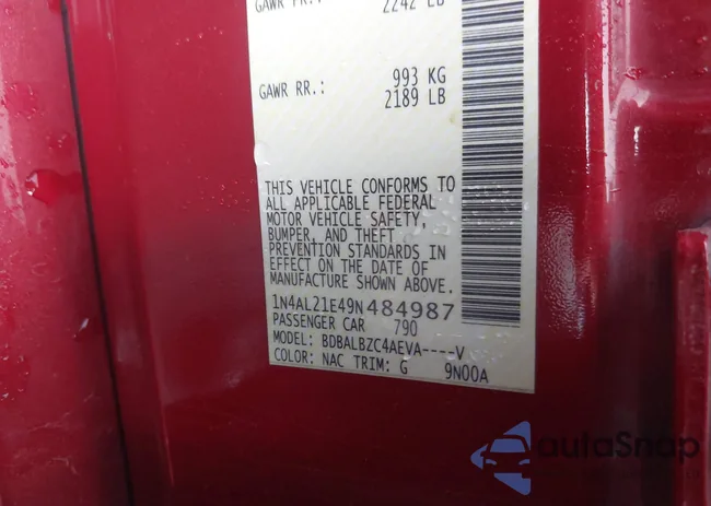 1N4AL21E49N484987: 43321820