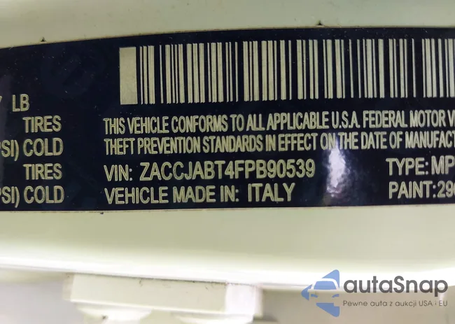 ZACCJABT4FPB90539: 43321823