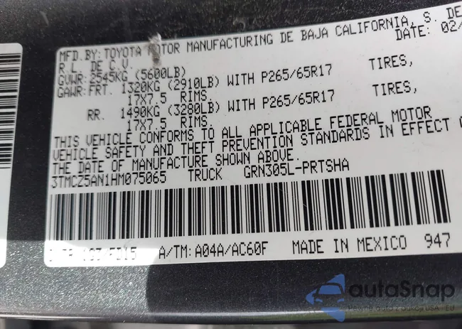 3TMCZ5AN1HM075065: 43321835