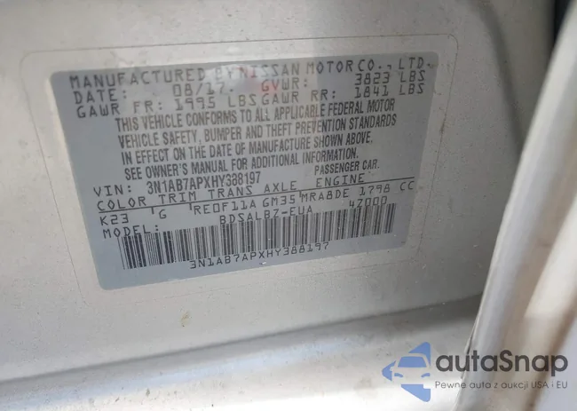 3N1AB7APXHY388197: 43321941