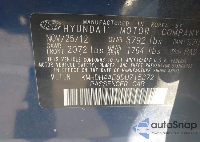 KMHDH4AE8DU715372: 43322260