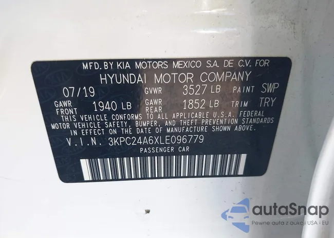 3KPC24A6XLE096779: 43322267