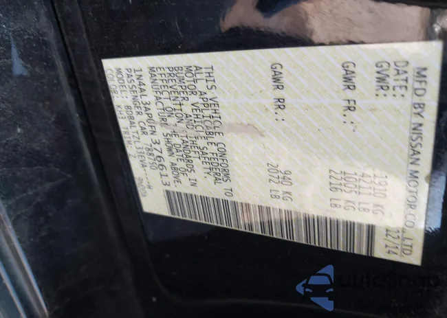 1N4AL3AP0FN376613: 43321432