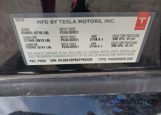 5YJSA1DP8CFP02429: 43321475