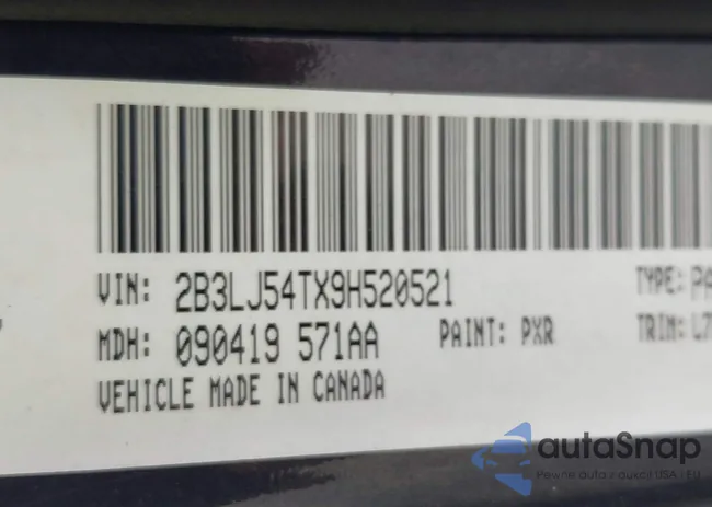 2B3LJ54TX9H520521: 43321502