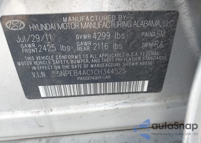 5NPEB4AC1CH344525: 43321629